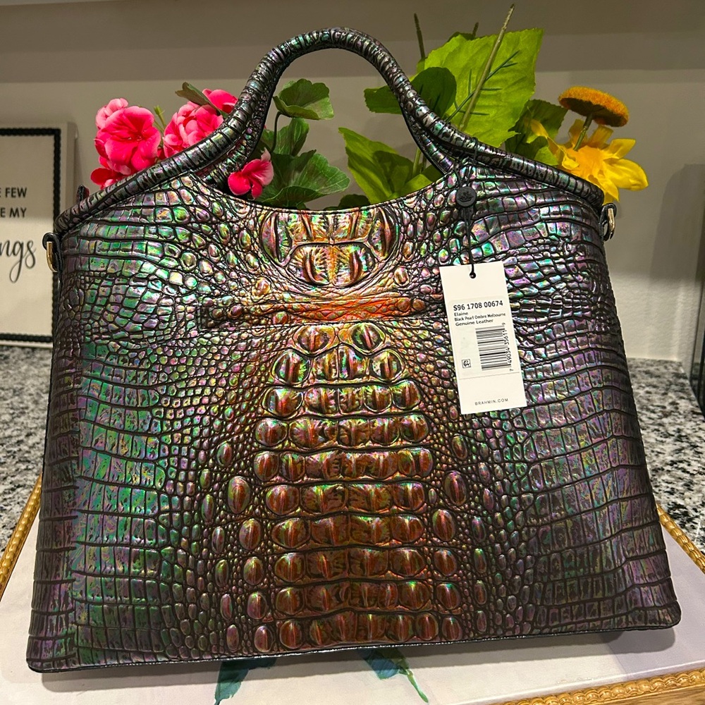 Brahmin Black Pearl ELAINE - Picture 4 of 9